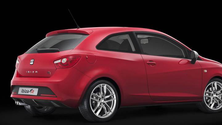 Seat Ibiza FR In Red N Black Background